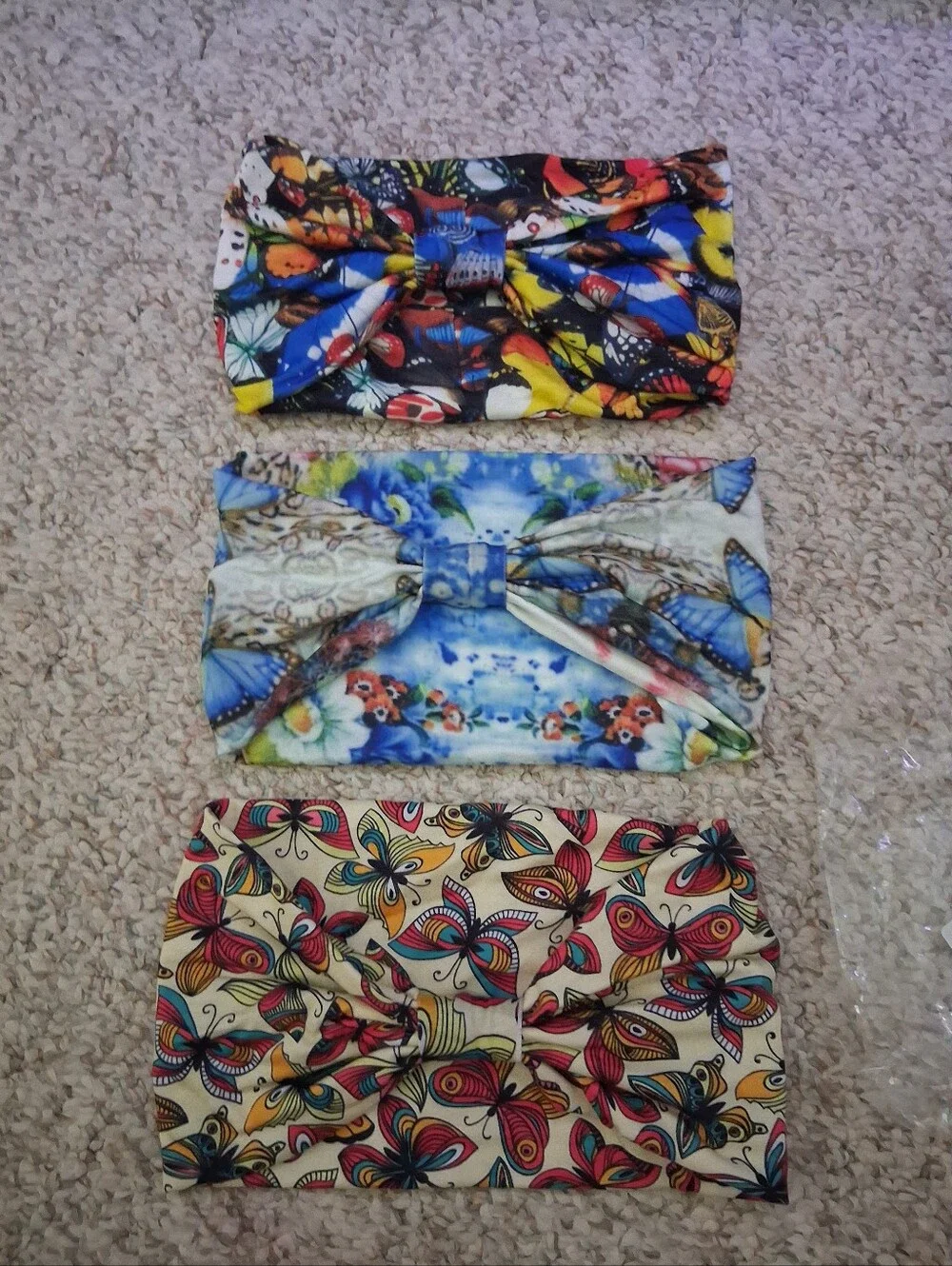 Bundle! Boho Floral Wide Headbands + Hair Clips